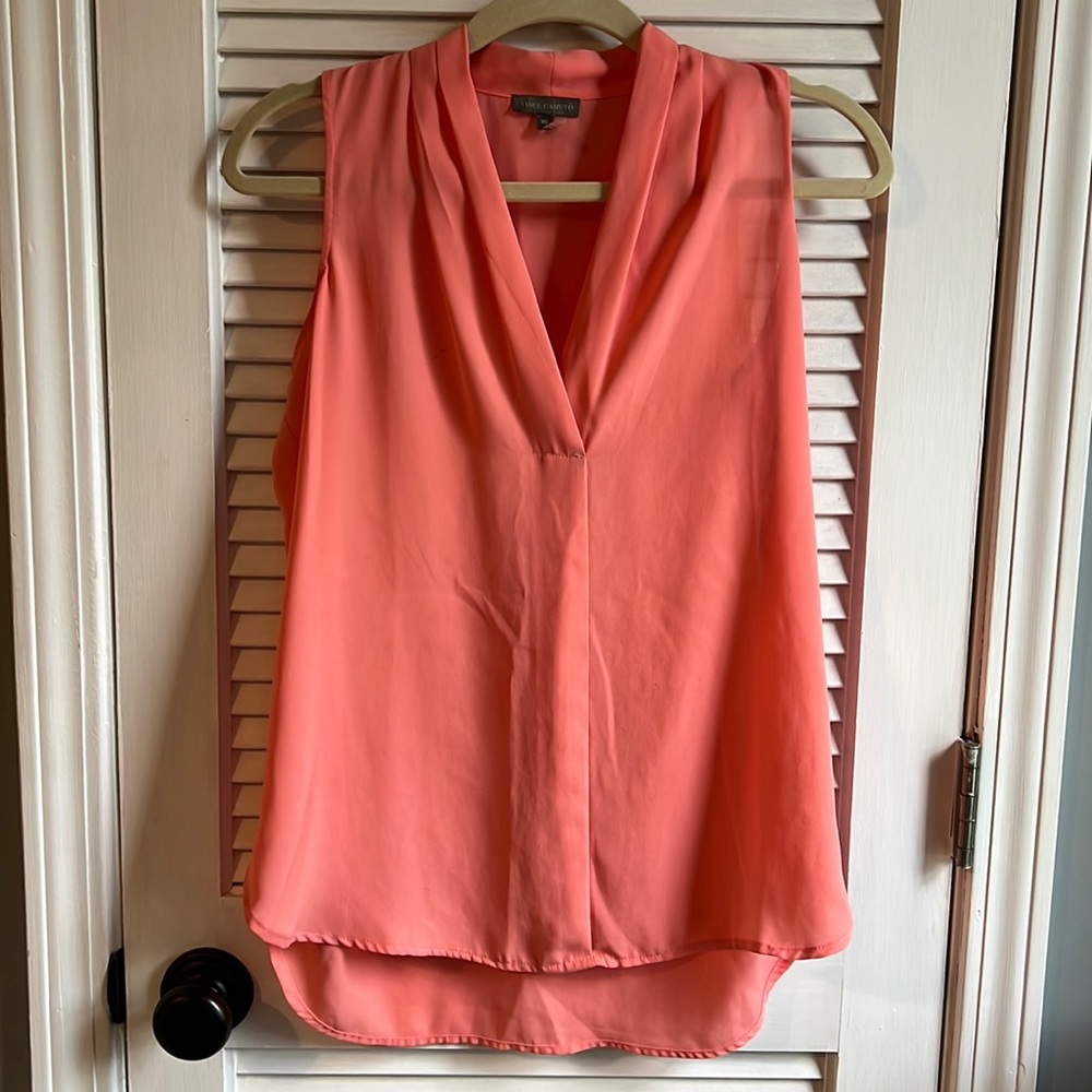 High-low Vince Camuto Sleeveless Blouse